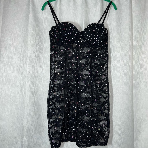 FASHION NOVA SIN CITY LIGHTS MINI DRESS BLACK - Picture 5 of 5